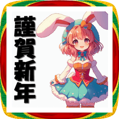 [LINEスタンプ] 十二支全部 あけおめ 年賀状 コスプレ娘