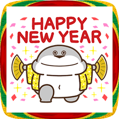 [LINEスタンプ] デブバンバスピス（おデブな正月2026）