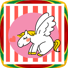 [LINEスタンプ] あけおめ！ペガサス