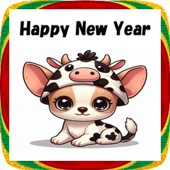 [LINEスタンプ] 十二支全部 あけおめ 年賀状 チワワ2