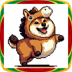 [LINEスタンプ] 午年太っちょ柴犬 2026 うま年