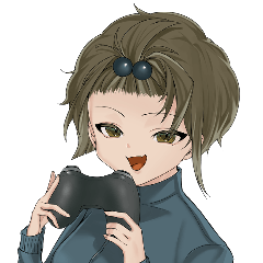 [LINEスタンプ] ゲームで遊びたい女の子