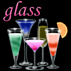 [LINEスタンプ] グラスに添えて(再改訂版)