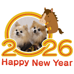 [LINEスタンプ] もなか・いろは お年賀スタンプ♡2026