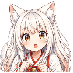[LINEスタンプ] 動いて可愛い♪キツネ巫女の着物スタンプ
