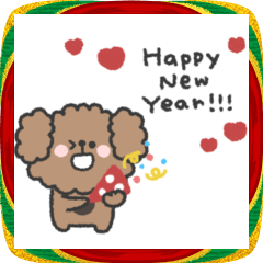 [LINEスタンプ] トイプードルさん◎年末年始 #2026