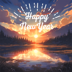 [LINEスタンプ] エモかわいい 毎年使える お正月エフェクト