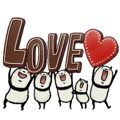 [LINEスタンプ] 1年中使える豆パンダ【大人丁寧】