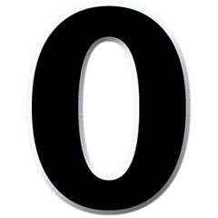 [LINEスタンプ] 局番数字黒 N