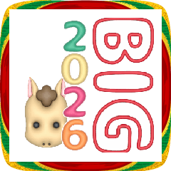 [LINEスタンプ] しばらく使える年号と干支2026BIG