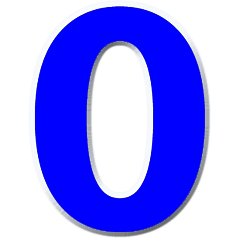 [LINEスタンプ] 局番数字青 N