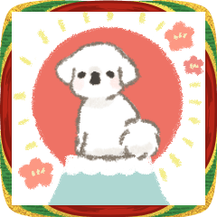 [LINEスタンプ] 犬っ子ペロ〈お正月・冬〉