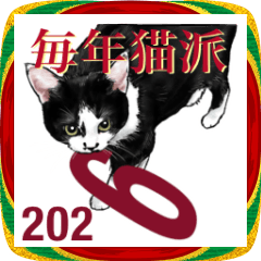 [LINEスタンプ] 意外と使えるリアル猫の年末年始2026