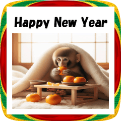 [LINEスタンプ] 十二支全部 あけおめ 年賀状 こたつ