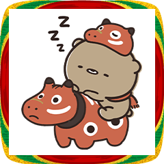 [LINEスタンプ] 年末年始はぬくぬく くまのぽんこつ