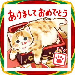 [LINEスタンプ] 飛び出す！マイペースな猫のイベント＆誕生日