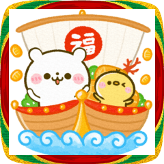 [LINEスタンプ] お正月♡しろくま