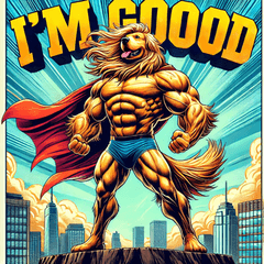 [LINEスタンプ] ゴールデンレトリーバー【最強・アメコミ】