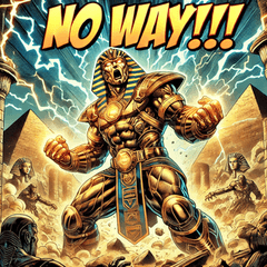 [LINEスタンプ] ツタンカーメン【超大迫力アメコミ】