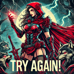 [LINEスタンプ] 最強赤ずきん【アメコミ風】