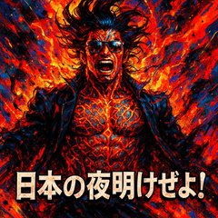 [LINEスタンプ] 灼熱の龍馬（RYOMA ON FIRE）