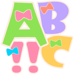 [LINEスタンプ] レトロポップ♡アルファベット＆数字