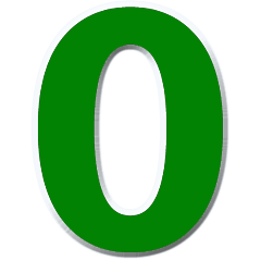 [LINEスタンプ] 局番数字緑 N