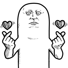 [LINEスタンプ] 深爪の親指氏