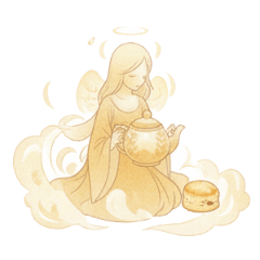 [LINEスタンプ] 紅茶を愛する天使のやさしい時間