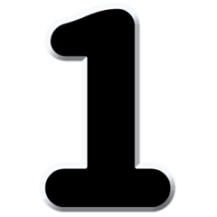 [LINEスタンプ] 数字「1～40」黒文字 N