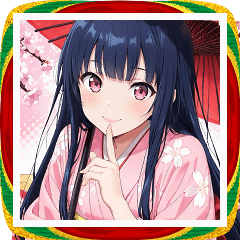 [LINEスタンプ] 優雅なお正月の着物女子スタンプ