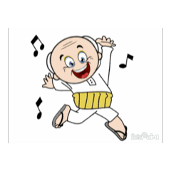 [LINEスタンプ] 元気で楽しい爺さん