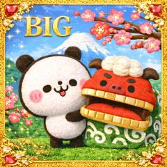 [LINEスタンプ] お正月BIGスタンプ♡パンダ♡年末年始