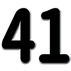 [LINEスタンプ] 数字「41～80」黒文字 N