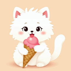 [LINEスタンプ] 白猫の新日常5