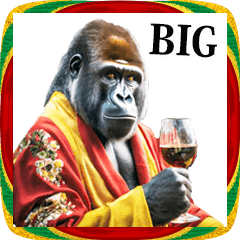 [LINEスタンプ] 正月☆ゴリラ 2026【BIG】