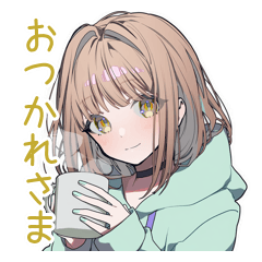 [LINEスタンプ] ゆるパーカーちゃんの気遣い♡日常