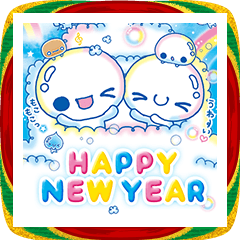 [LINEスタンプ] ぷくぷくあわわちゃん BIGスタンプ