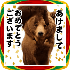 [LINEスタンプ] 踊る！今これ界隈/熊ミーム/お正月