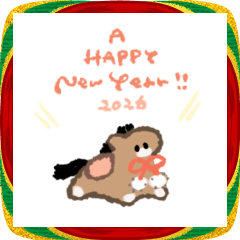 [LINEスタンプ] SHONのおちびのあけおめスタンプ 2026