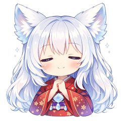 [LINEスタンプ] ぴょこぴょこ♪ケモ耳着物のゆるスタンプ