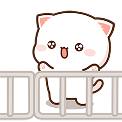 もちもち動くももねこちゃん 5(Version5) | LINEスタンプ | BU JUE