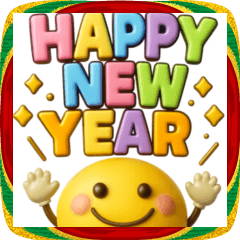 [LINEスタンプ] スマイルあけおめ♡ずっと使えるお正月