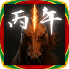 [LINEスタンプ] 2026丙午のお正月！迫力満点の炎の馬