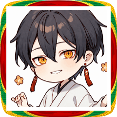 [LINEスタンプ] クール男子のお正月スタンプ