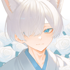 [LINEスタンプ] 神秘的な白狐の男の子スタンプ