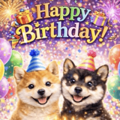 [LINEスタンプ] 飛び出す♡わんこの年間行事