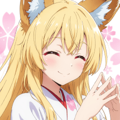 [LINEスタンプ] きつね巫女ちゃんの日常スタンプ