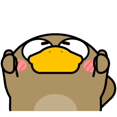 [LINEスタンプ] カモノハシ de あーる