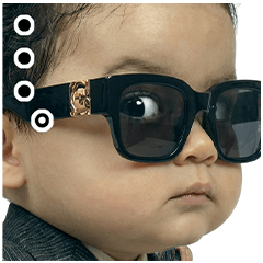 [LINEスタンプ] ボス顔ベイビーのシュールな日常